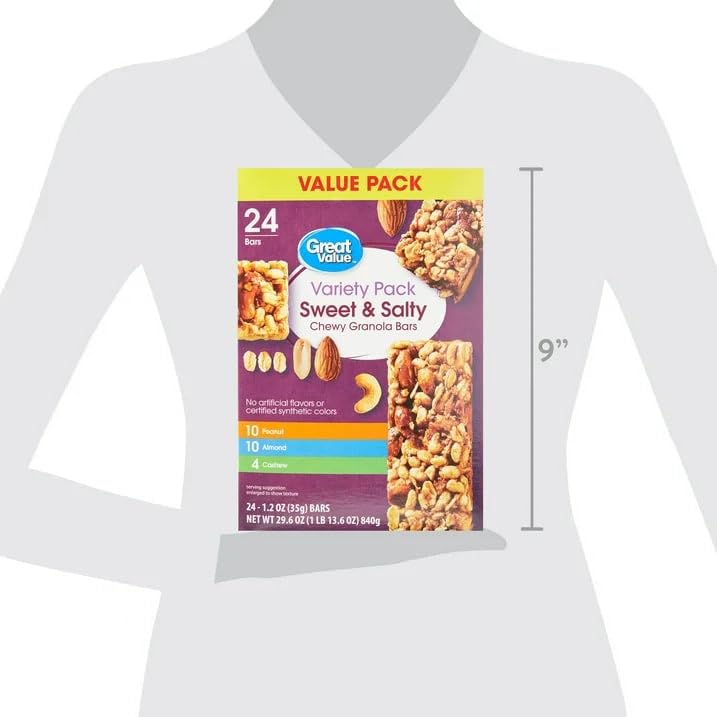 Sweet & Salty Chewy Granola Bars Variety Pack 48 Count