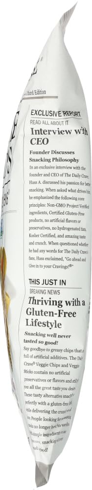 The Daily Crave Veggie Chips 18x 6 Oz