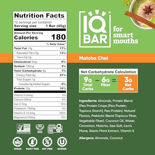 Plant Protein Bars Variety Pack Keto Vegan 12 Count