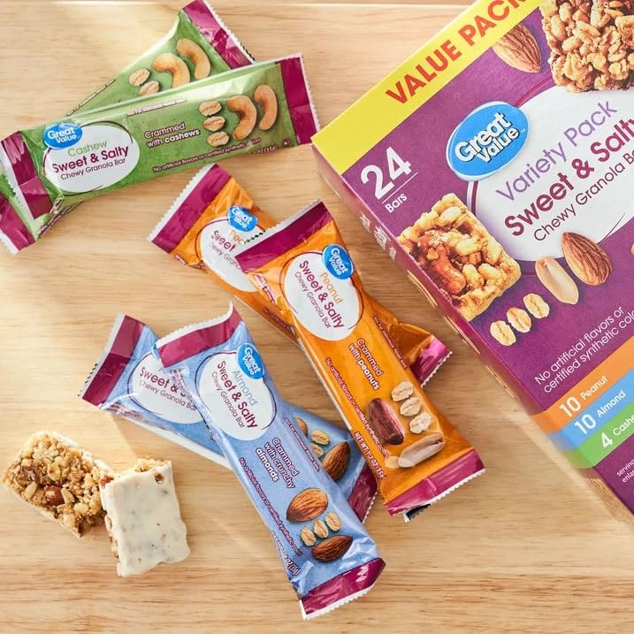 Sweet & Salty Chewy Granola Bars Variety Pack 48 Count