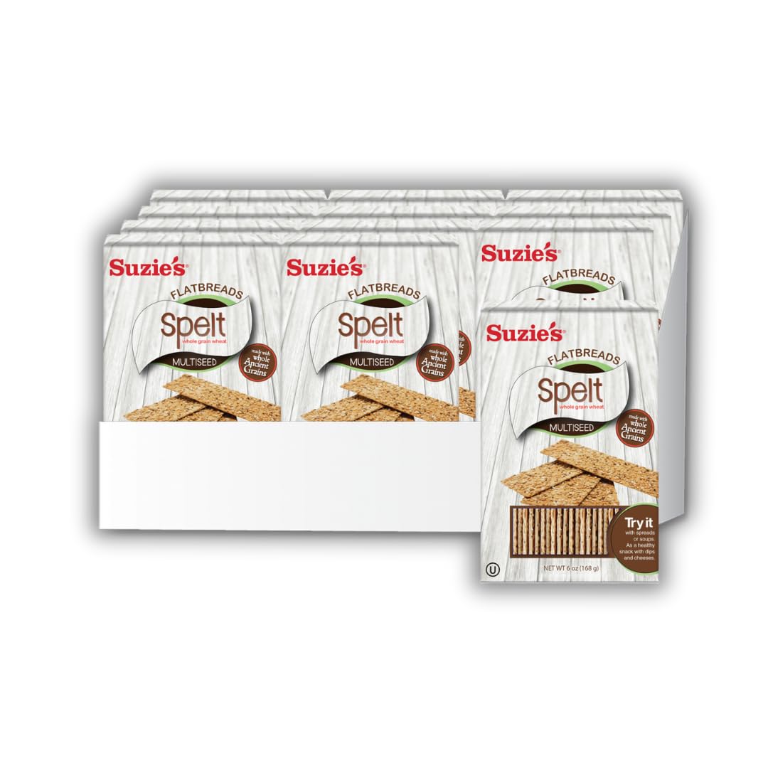 Whole Grain Flatbread Crackers Low Carb Vegan 4.5 oz