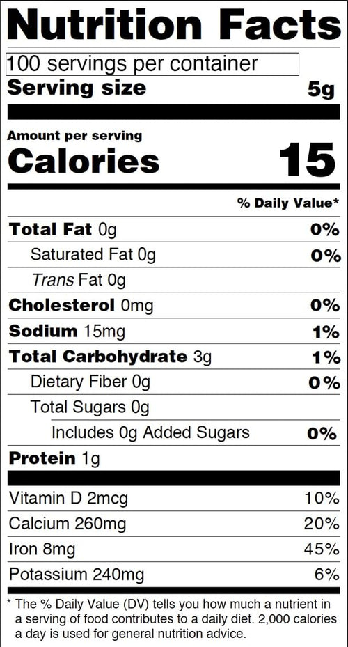 500g - Wolffia Globosa Freeze Dried Powder, Vegan (Product of Thailand)
