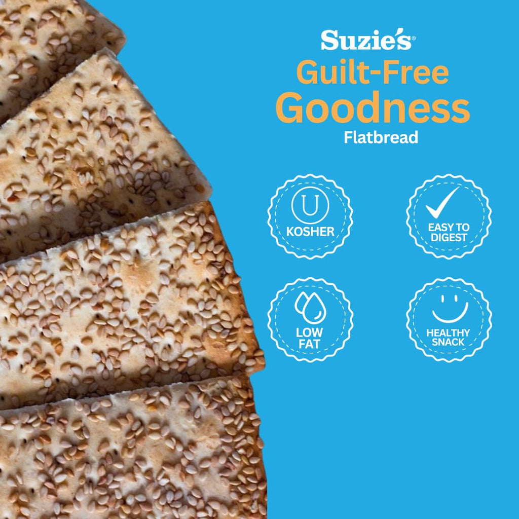 Whole Grain Flatbread Crackers Low Carb Vegan 4.5 oz