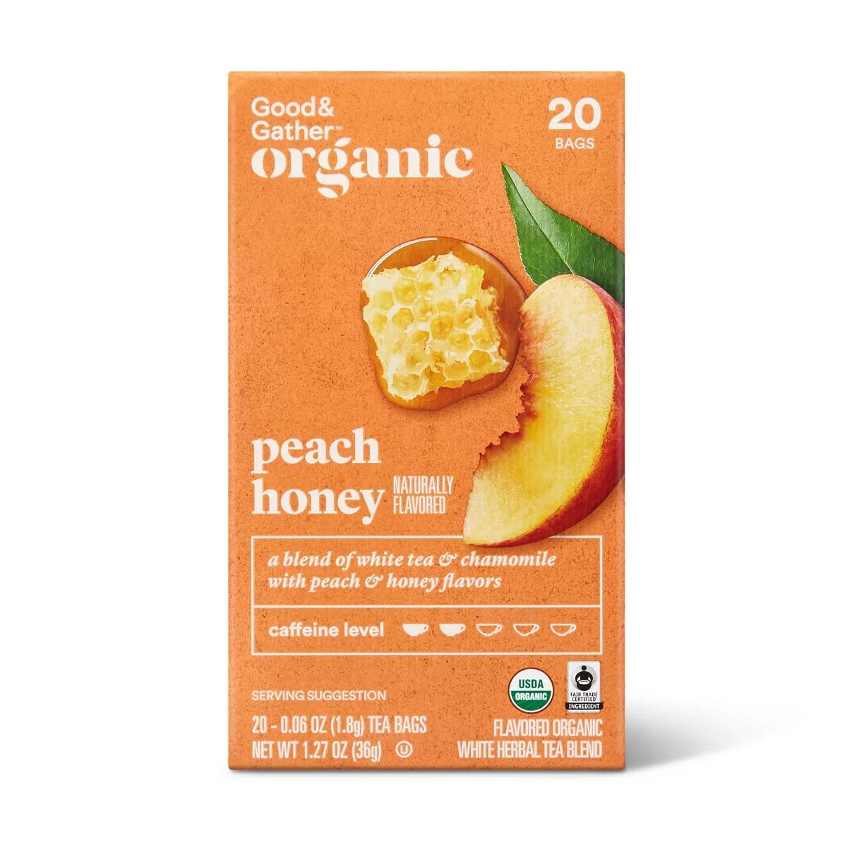 Organic Peppermint Herbal Tea 20 Count