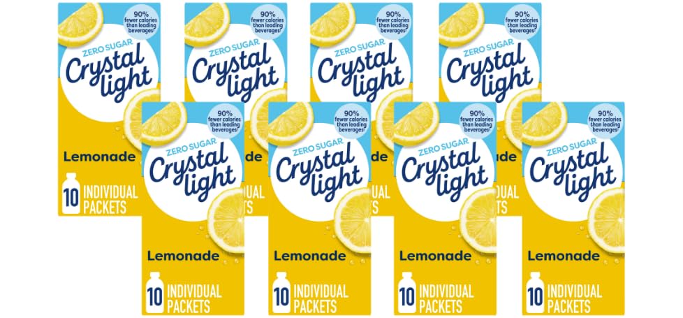 Crystal Light On-the-Go Sugar-Free Drink Mix Flavor Size Variation