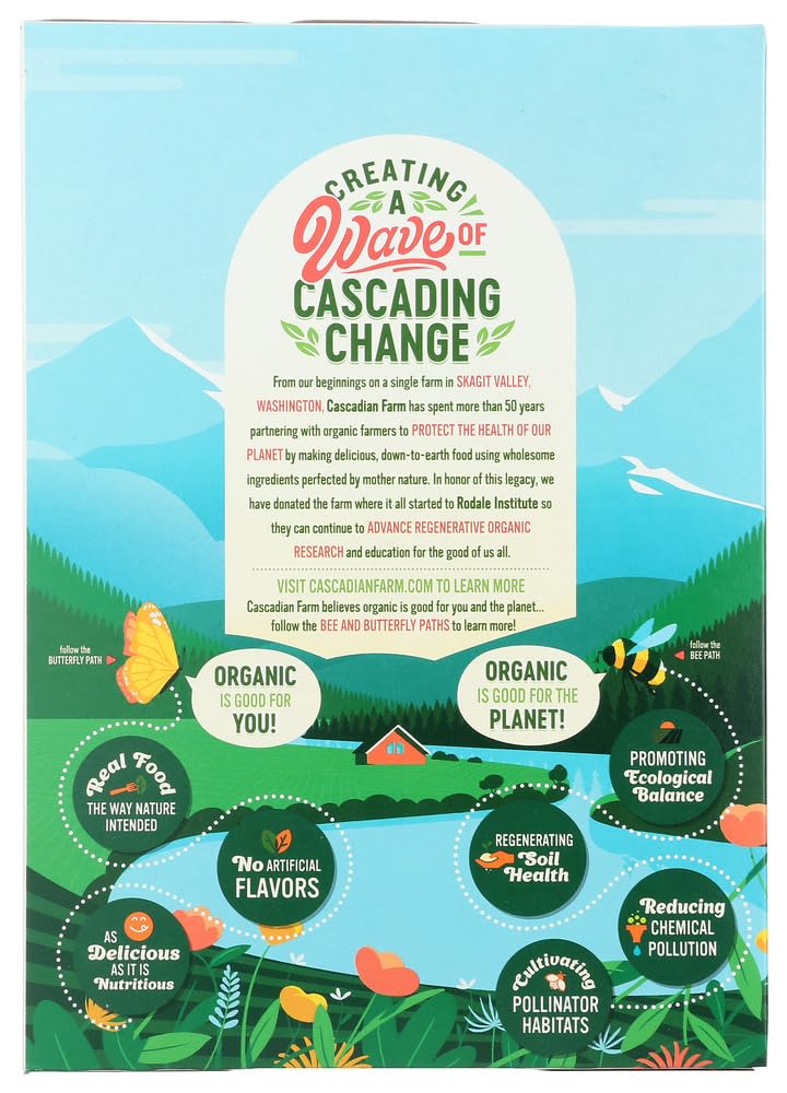 Cascadian Farm Organic Cereal Honey Nut O's 9.5 Ounce (Pack Of 12)