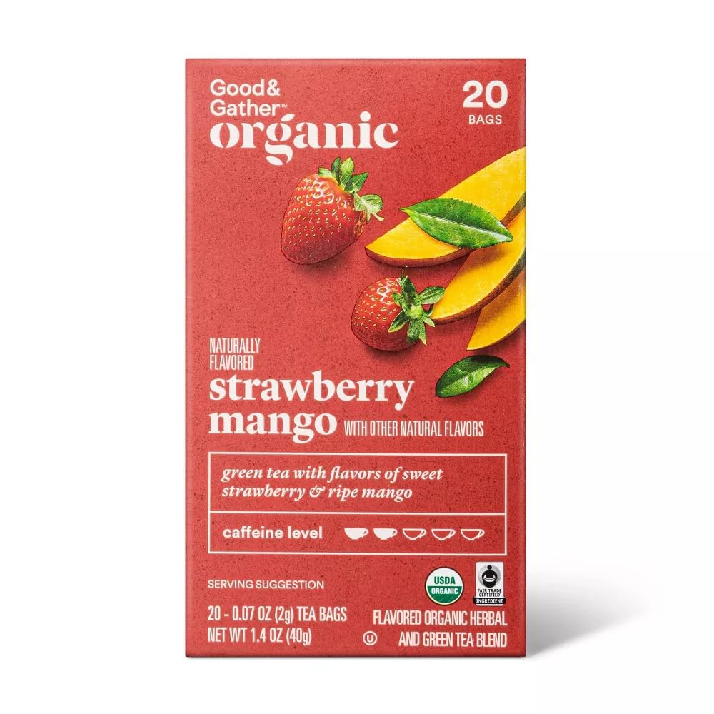 Organic Peppermint Herbal Tea 20 Count
