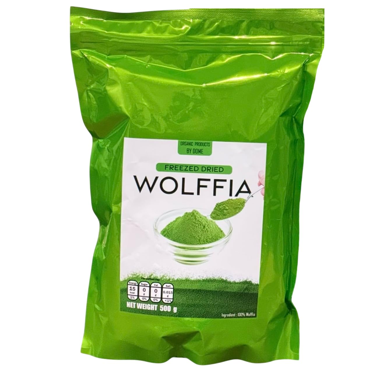 500g - Wolffia Globosa Freeze Dried Powder, Vegan (Product of Thailand)