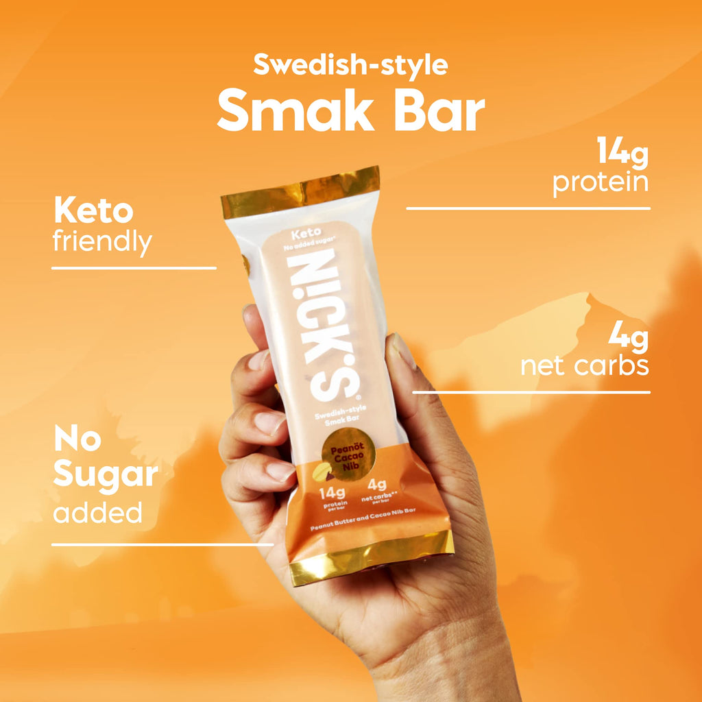 Peanut Cacao Nib Protein Bar No Added Sugar 8 Count