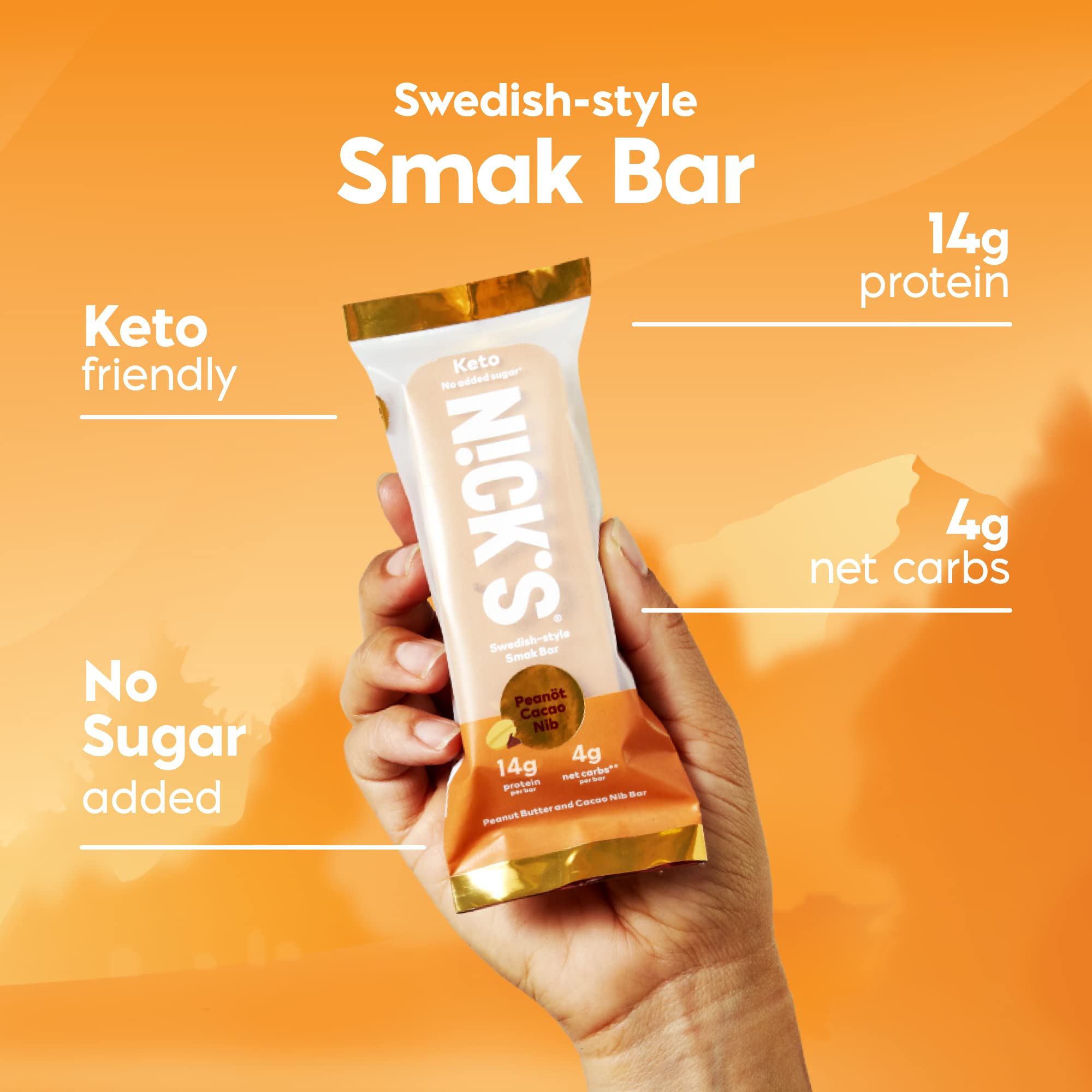 Peanut Cacao Nib Protein Bar No Added Sugar 8 Count