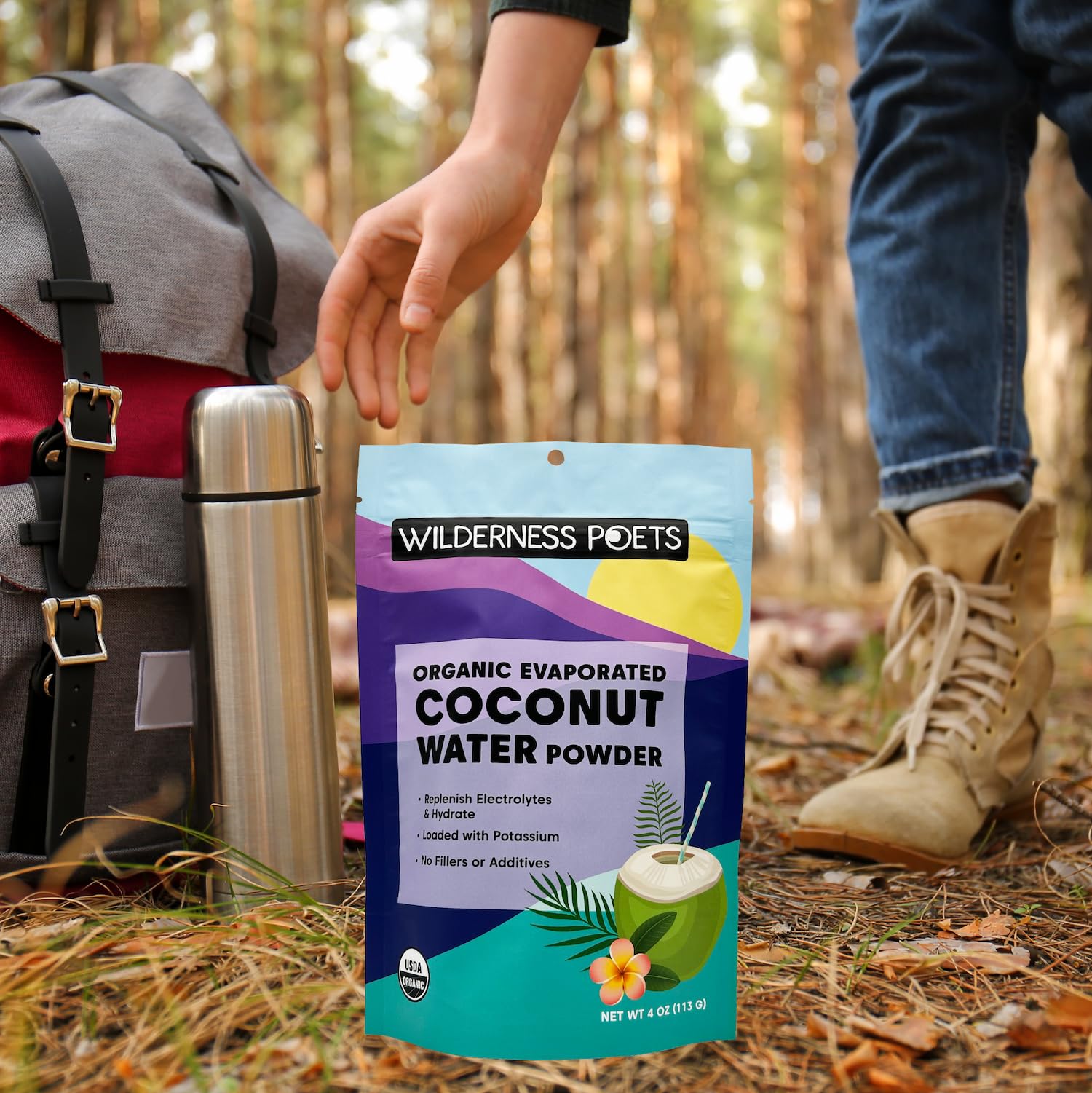 Organic Coconut Water Powder Instant Drink Mix 4 oz