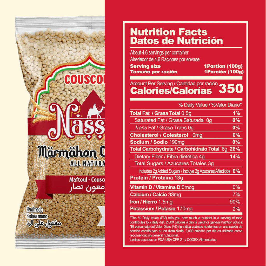 De Mi Pais Couscous Marmahon Original Nassar | 14 oz each | 16-Pack