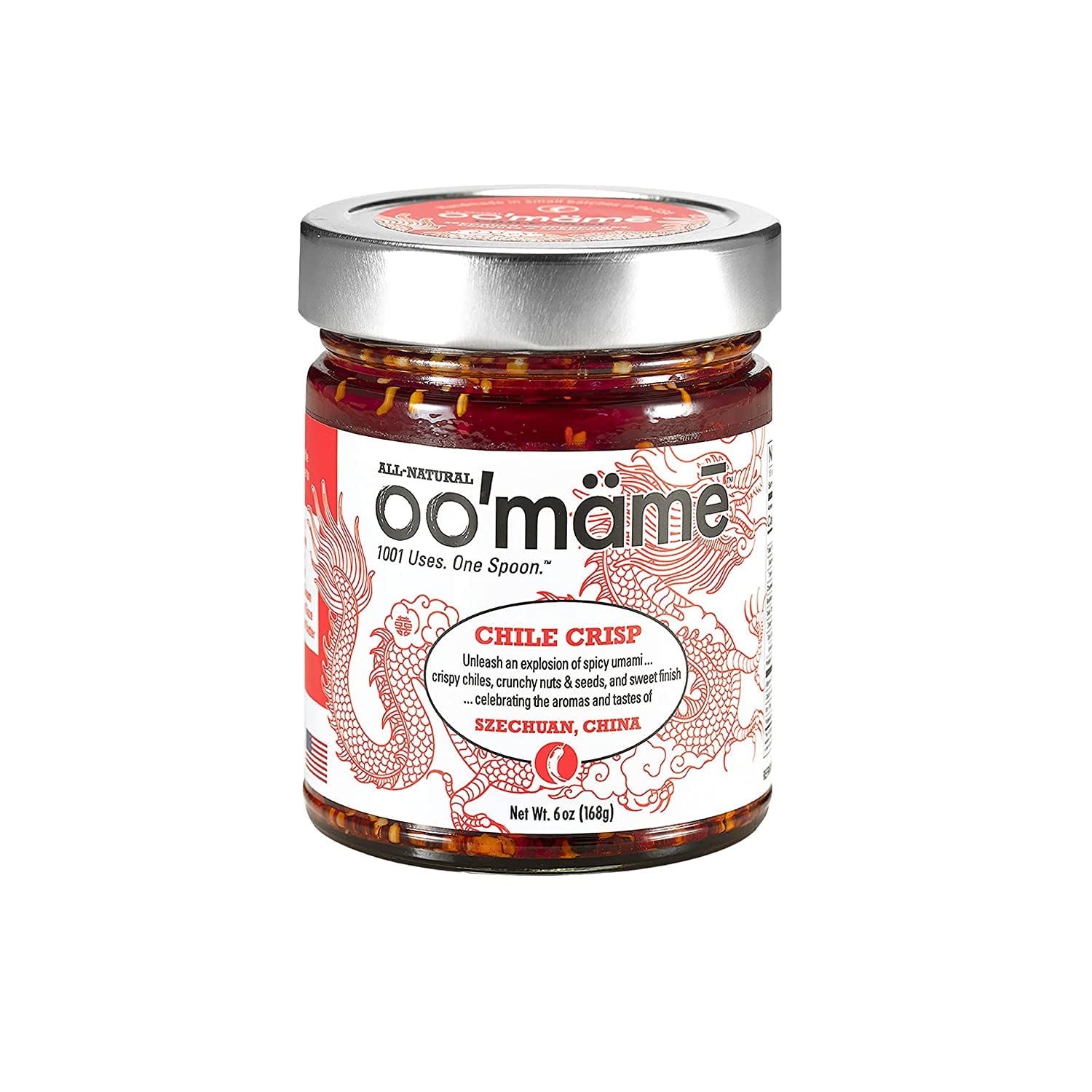 OO'mämē Chile Crisp - Vegan, Gluten-Free, Keto - Made in the USA Condiment