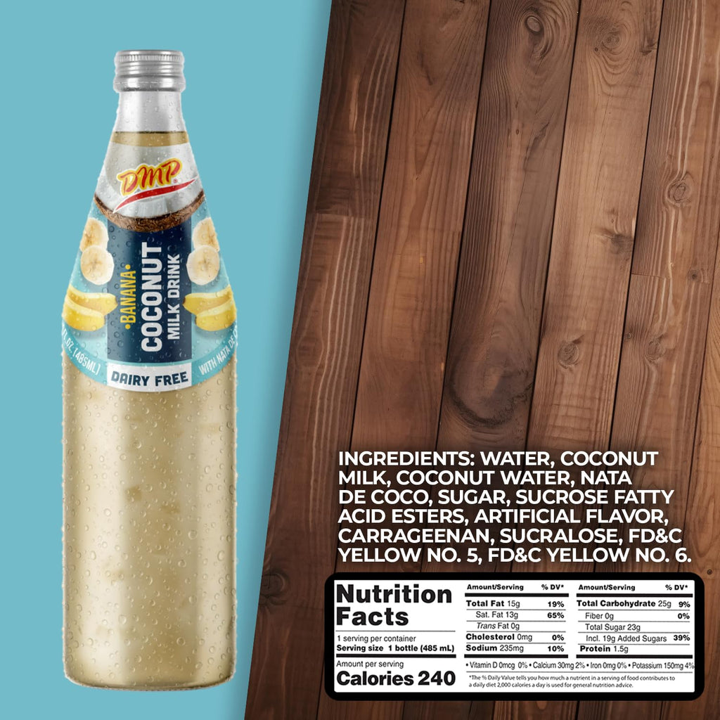 Banana Coconut Milk Drink Dairy Free Lactose Free 16.4 fl oz