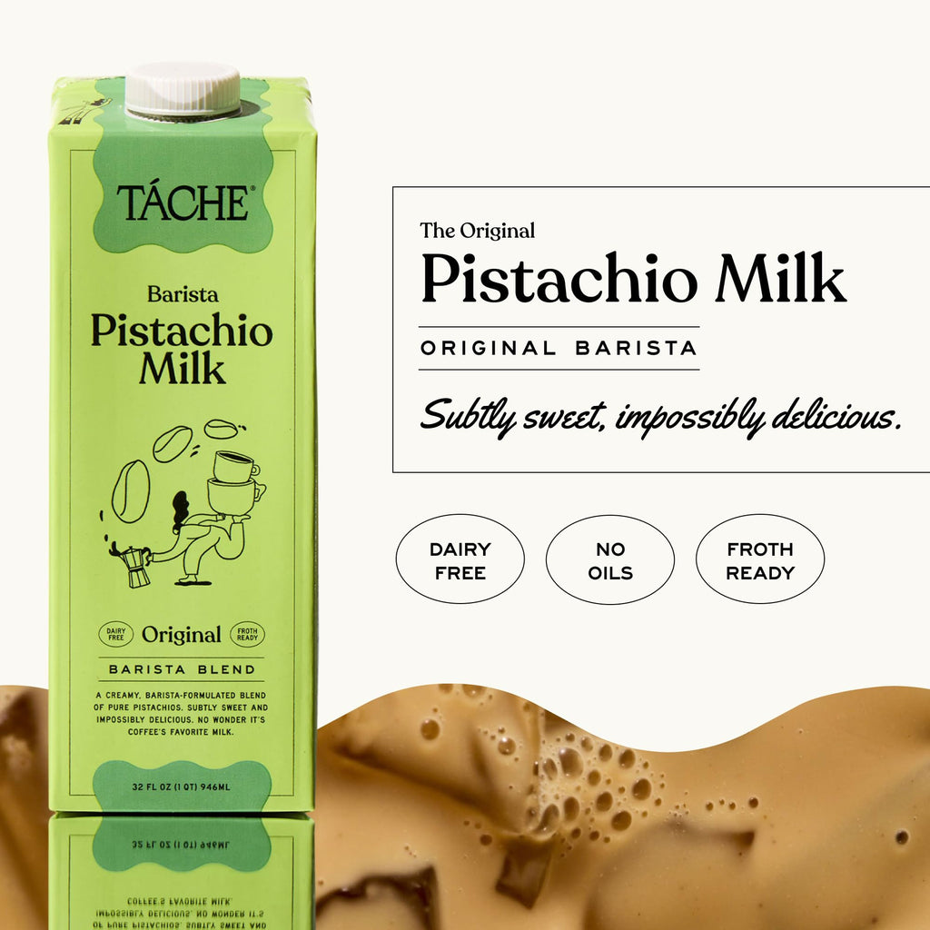 Táche Original and Unsweetened Barista Pistachio Milk Bundle, 32 oz, 6-Pack Each
