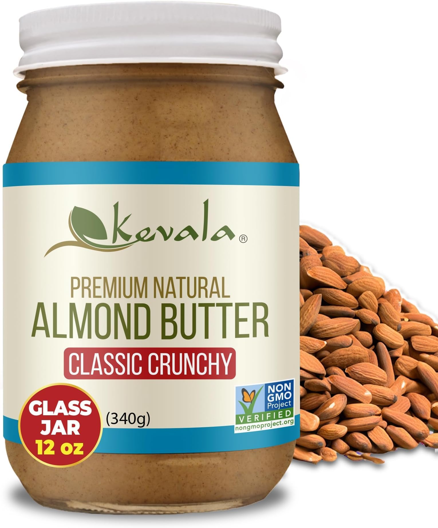 kevala Almond Butter Crunchy 12 Oz