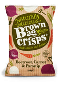 BROWN BAG CRISPS Beetroot Carrot And Parsnip Veggie Crisps, 120 GR