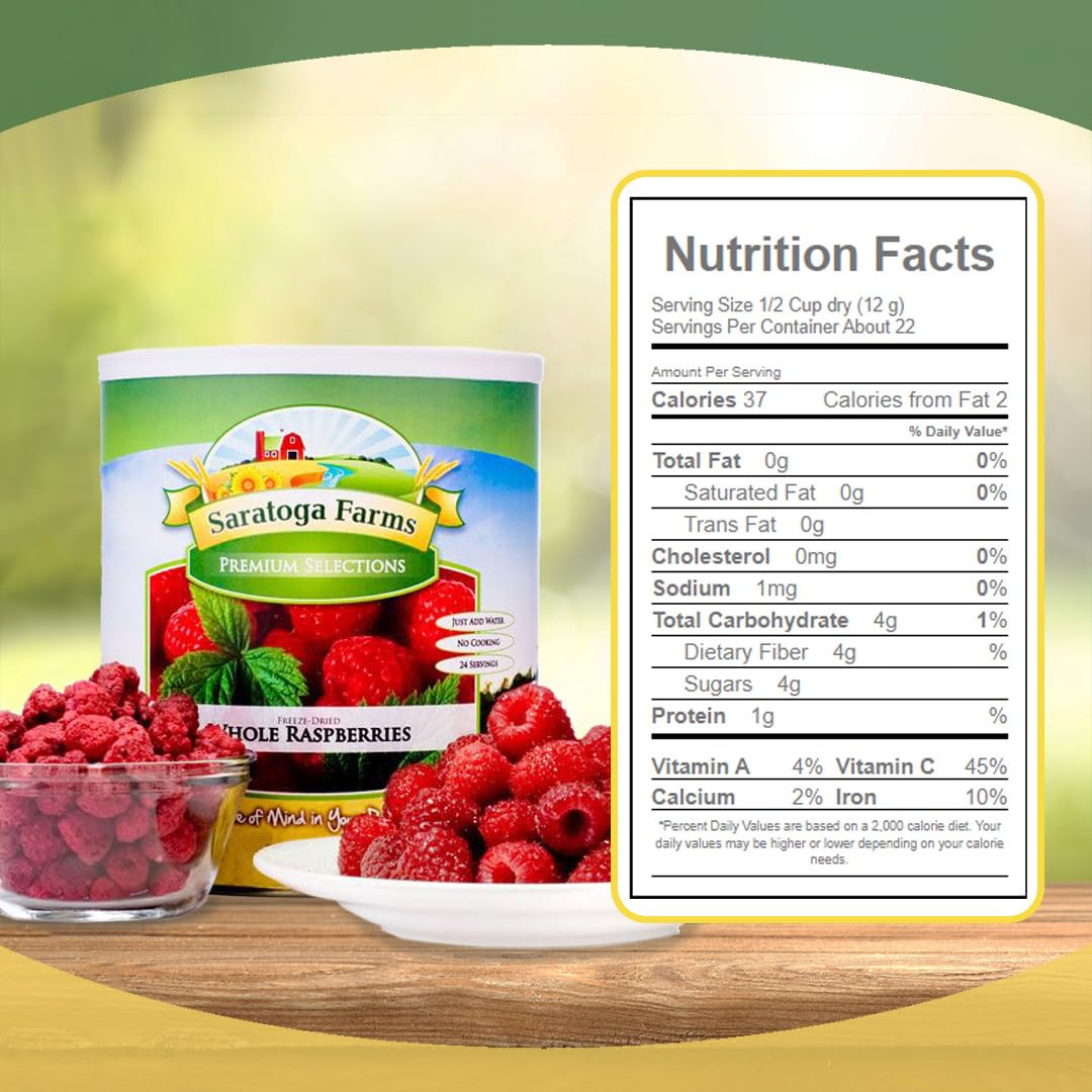 Freeze Dried Raspberries #10 Can Long Shelf Life