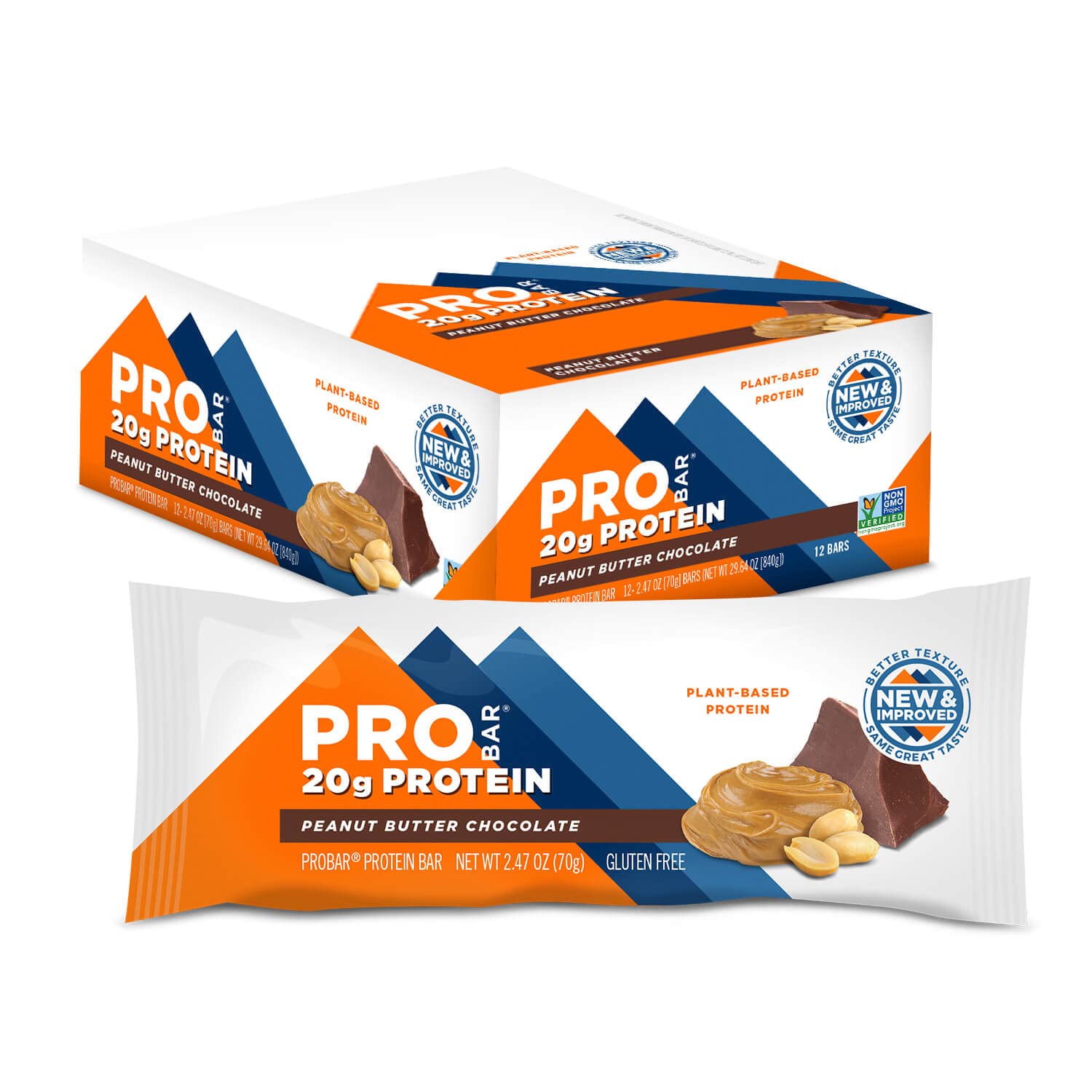 Probar Base Peanut Butter Chocolate Protein Bar, 2.1 Ounce - 144 per case