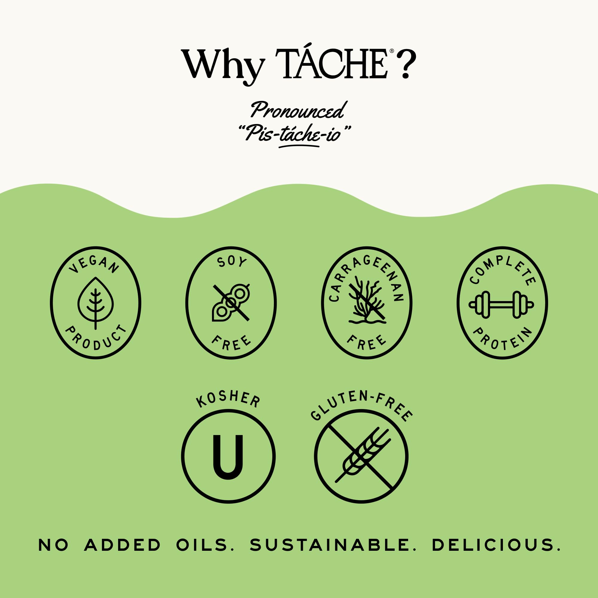 Táche Original and Unsweetened Barista Pistachio Milk Bundle, 32 oz, 6-Pack Each
