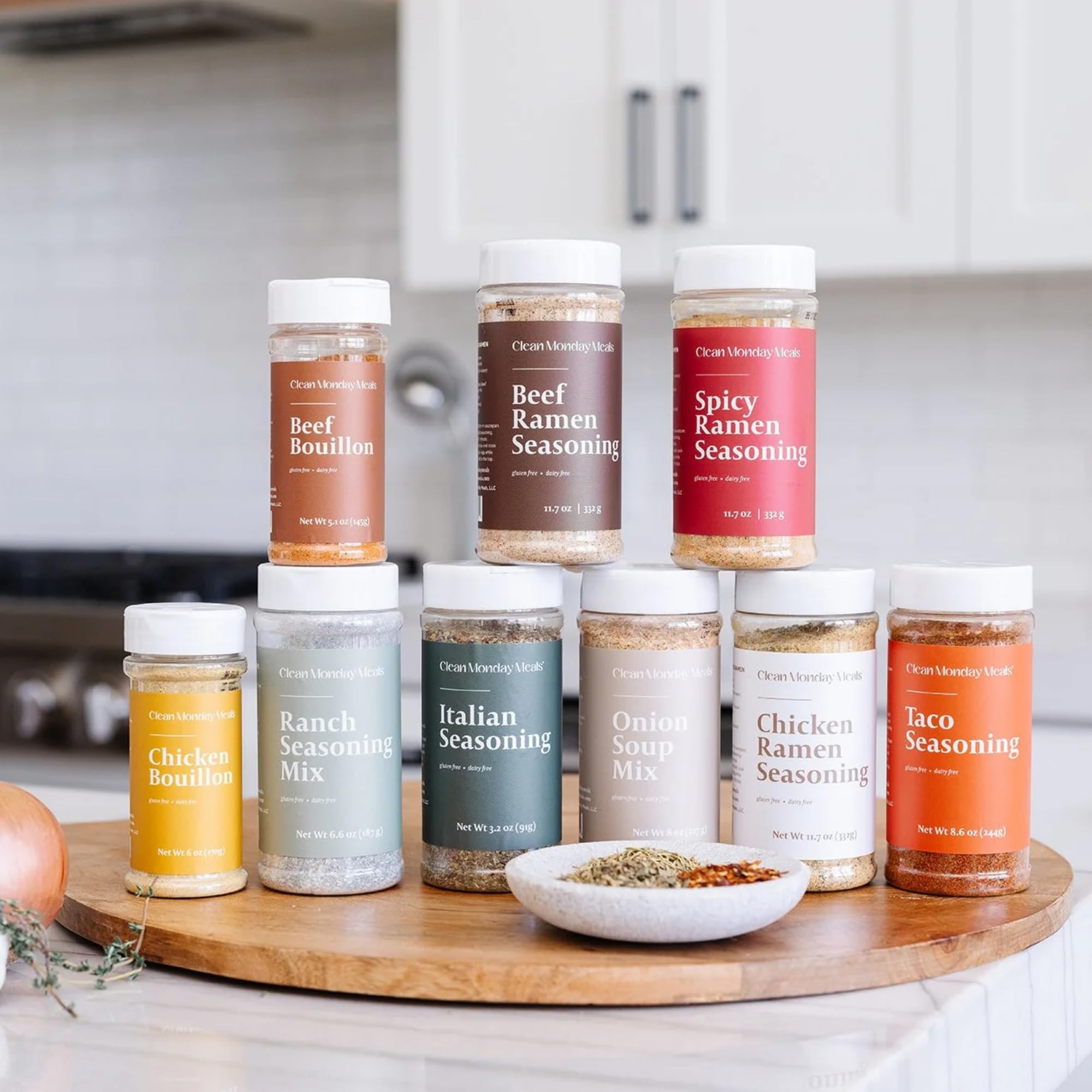 Clean Monday Meals Onion Ranch and Taco Seasoning Bundle