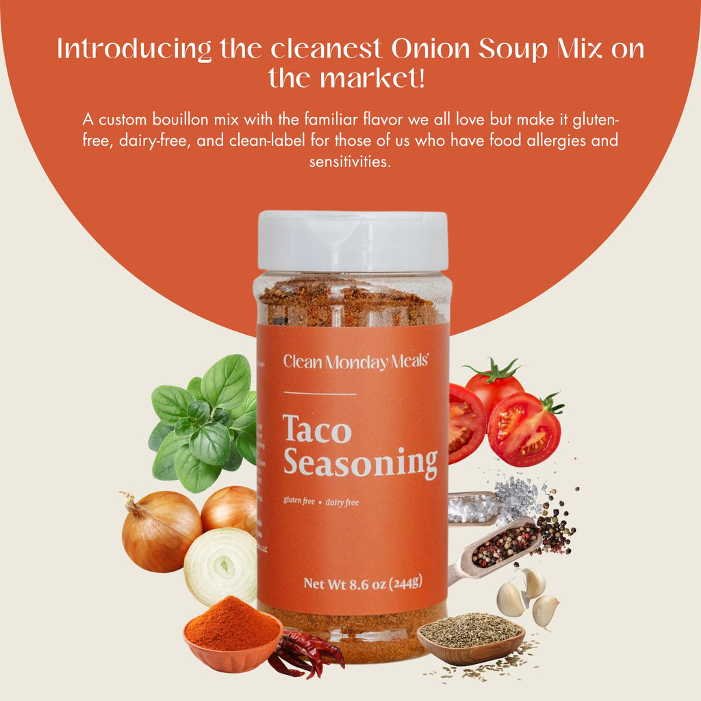 Clean Monday Meals Onion Ranch and Taco Seasoning Bundle
