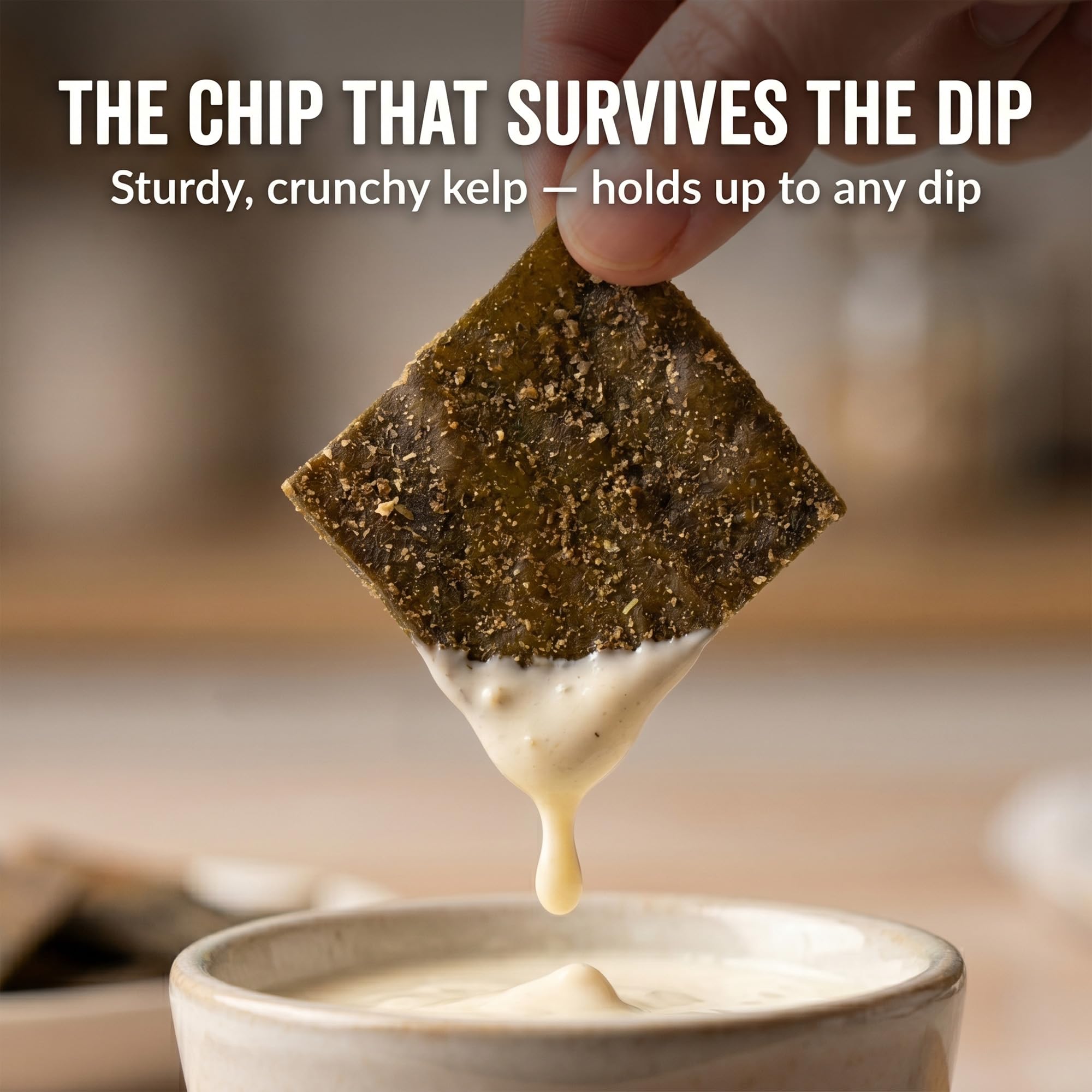 Crunchy Kelp Seaweed Chips Zesty Pizza Vegan Gluten Free 1 oz 3 Pack