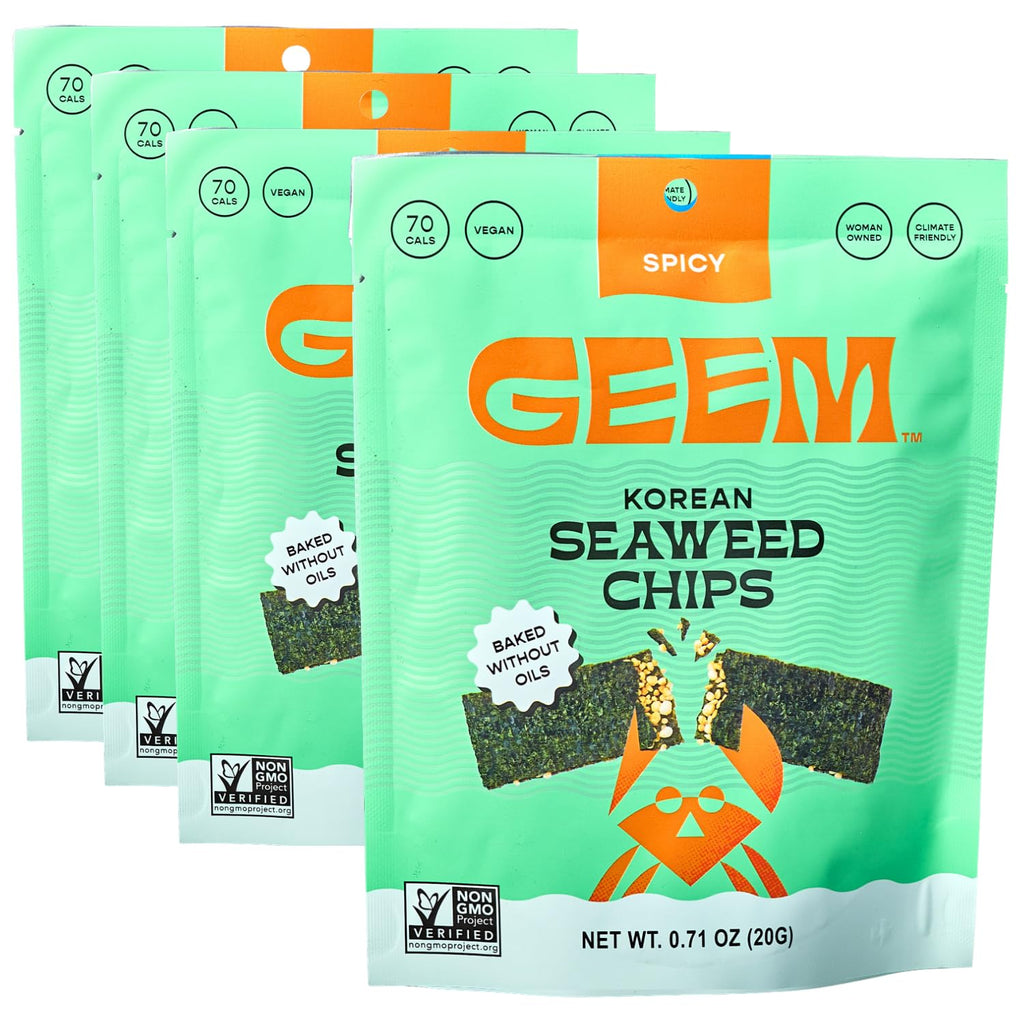 Korean Seaweed Chips with Rice Crisps & Sesame Vegan Non GMO