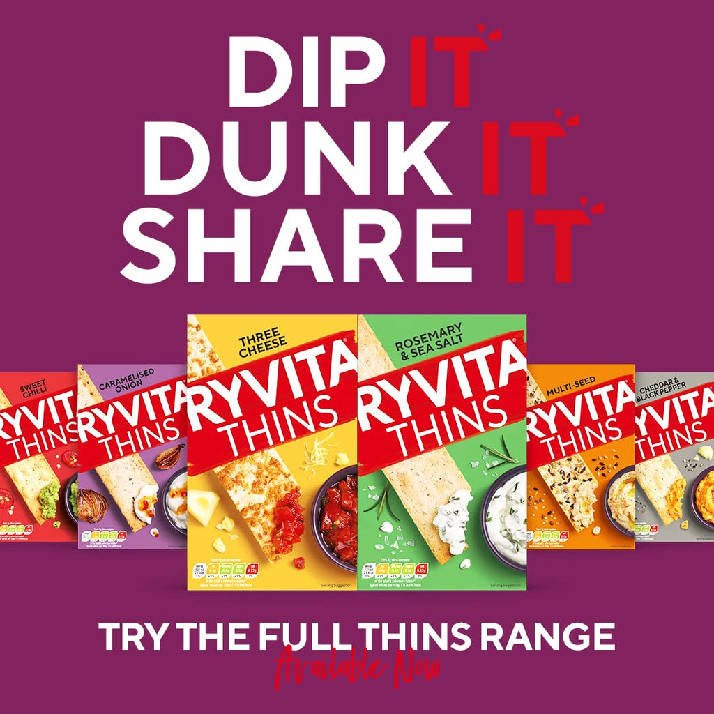 Ryvita Multi Seed Thins 125g - Pack of 6
