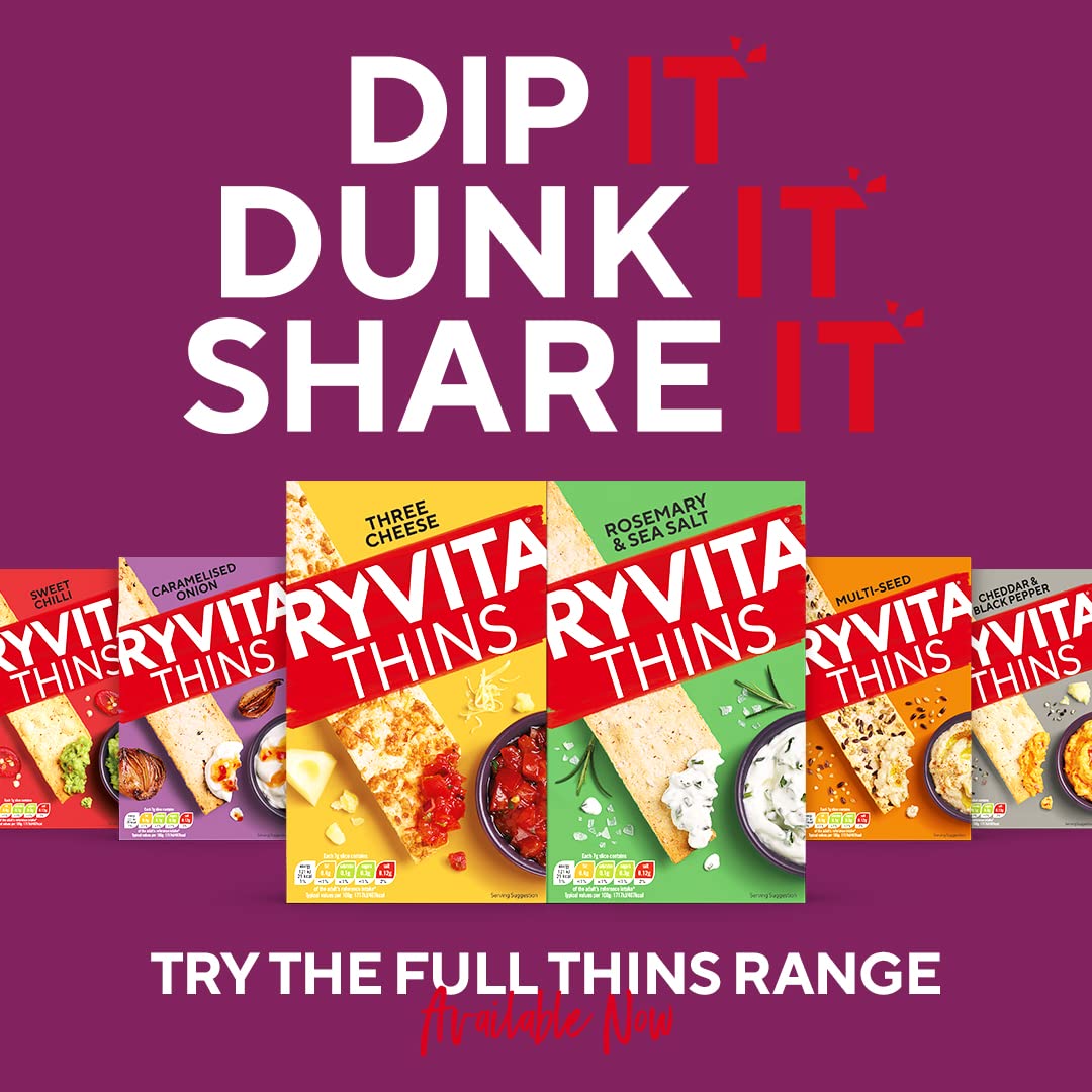 Ryvita Multi Seed Thins 125g - Pack of 6