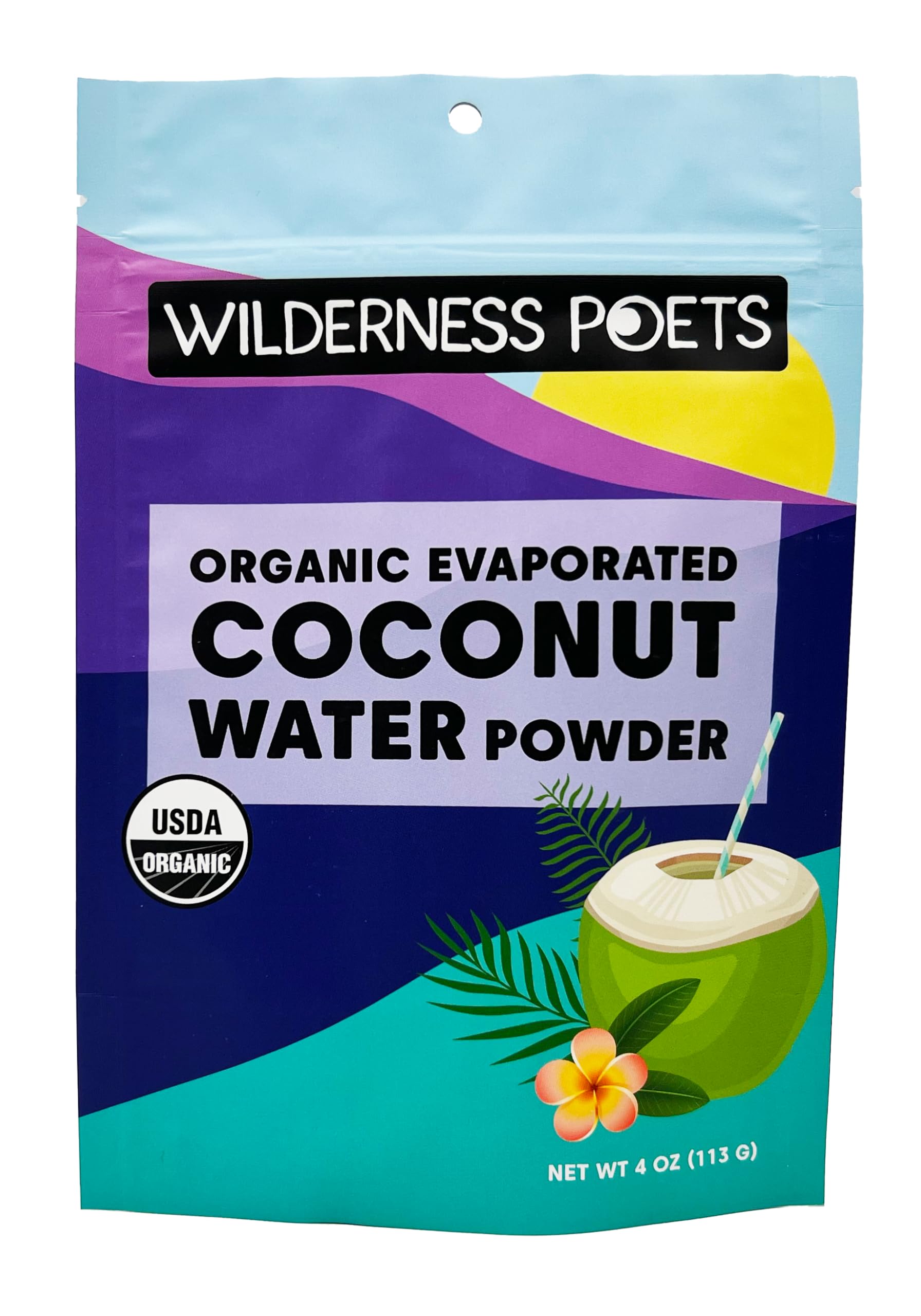 Organic Coconut Water Powder Instant Drink Mix 4 oz