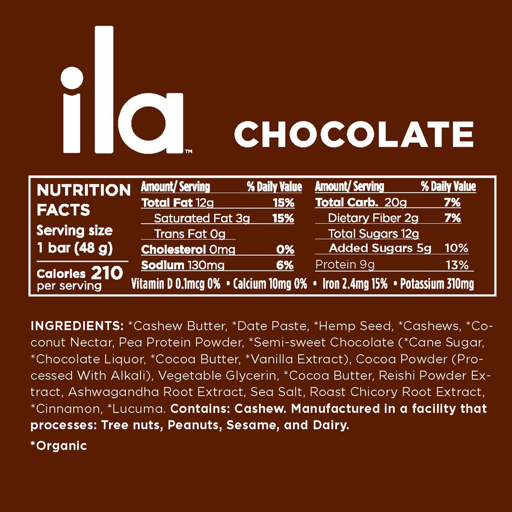 Peanut Chocolate Plant Protein Bar Organic Vegan Gluten Free 9g Protein