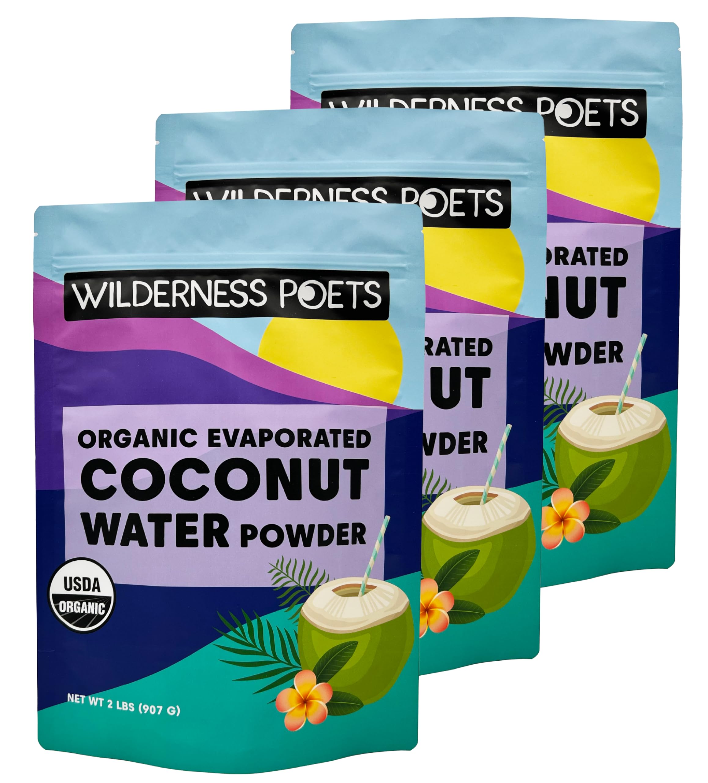 Organic Coconut Water Powder Instant Drink Mix 4 oz