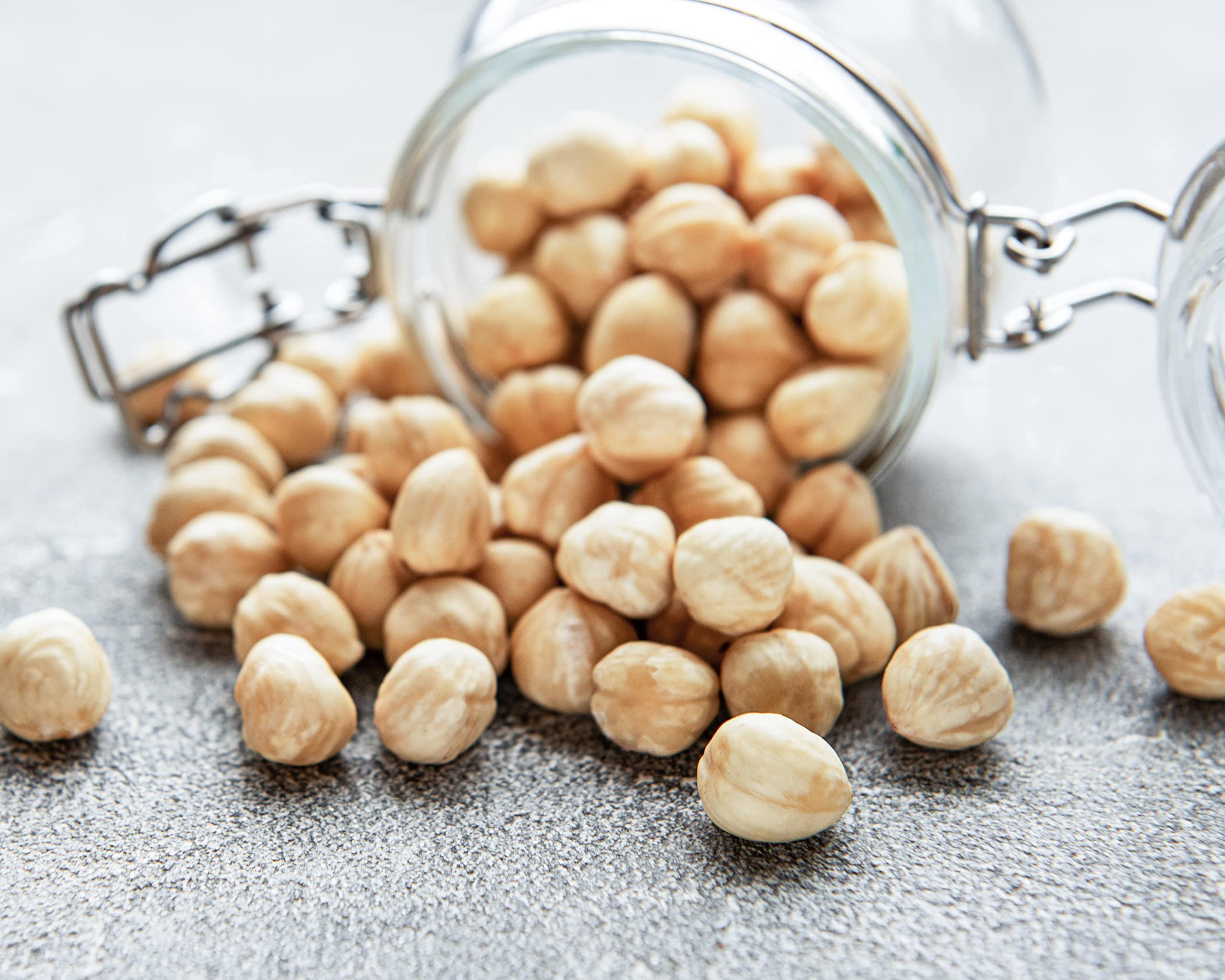 Organic Blanched Hazelnuts Raw Whole Unsalted Bulk