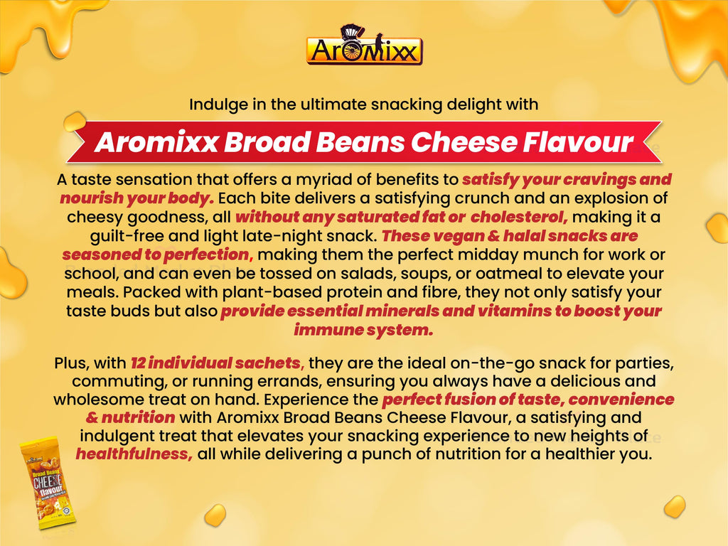 Broad Bean Crunchy Snacks High Protein Halal 120 Pack