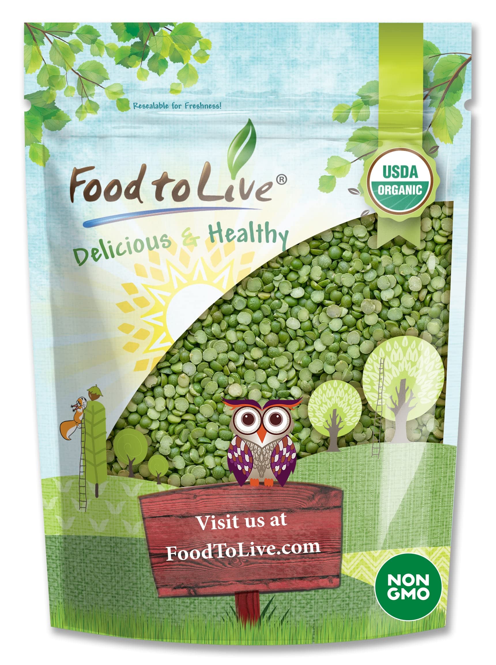 Organic Green Split Peas