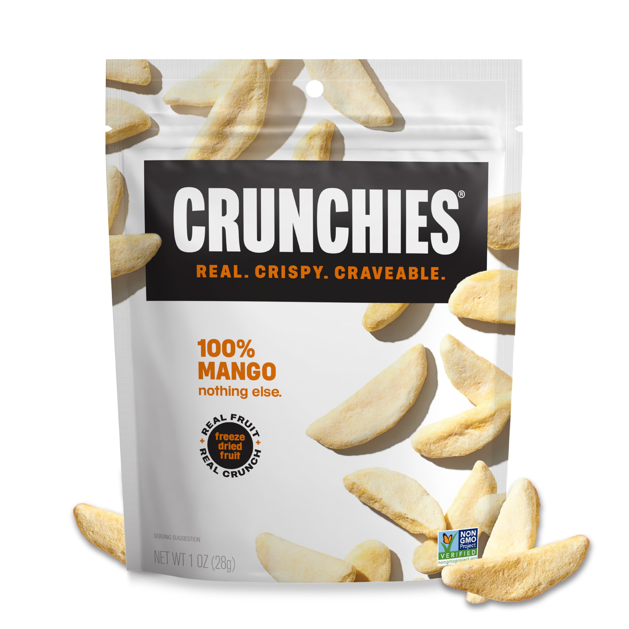 Freeze Dried Fruit Snack Packs All Natural Non GMO Pack of 6