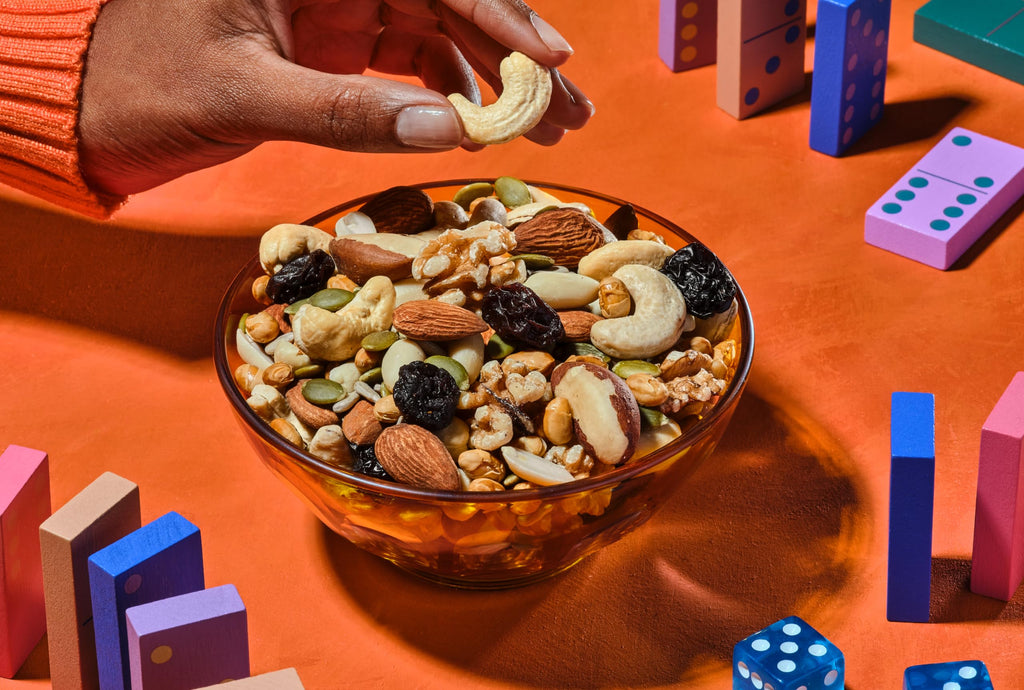Healthy Trail Mix with Dried Fruit Mixed Nuts & Seeds Gluten Free 30 oz
