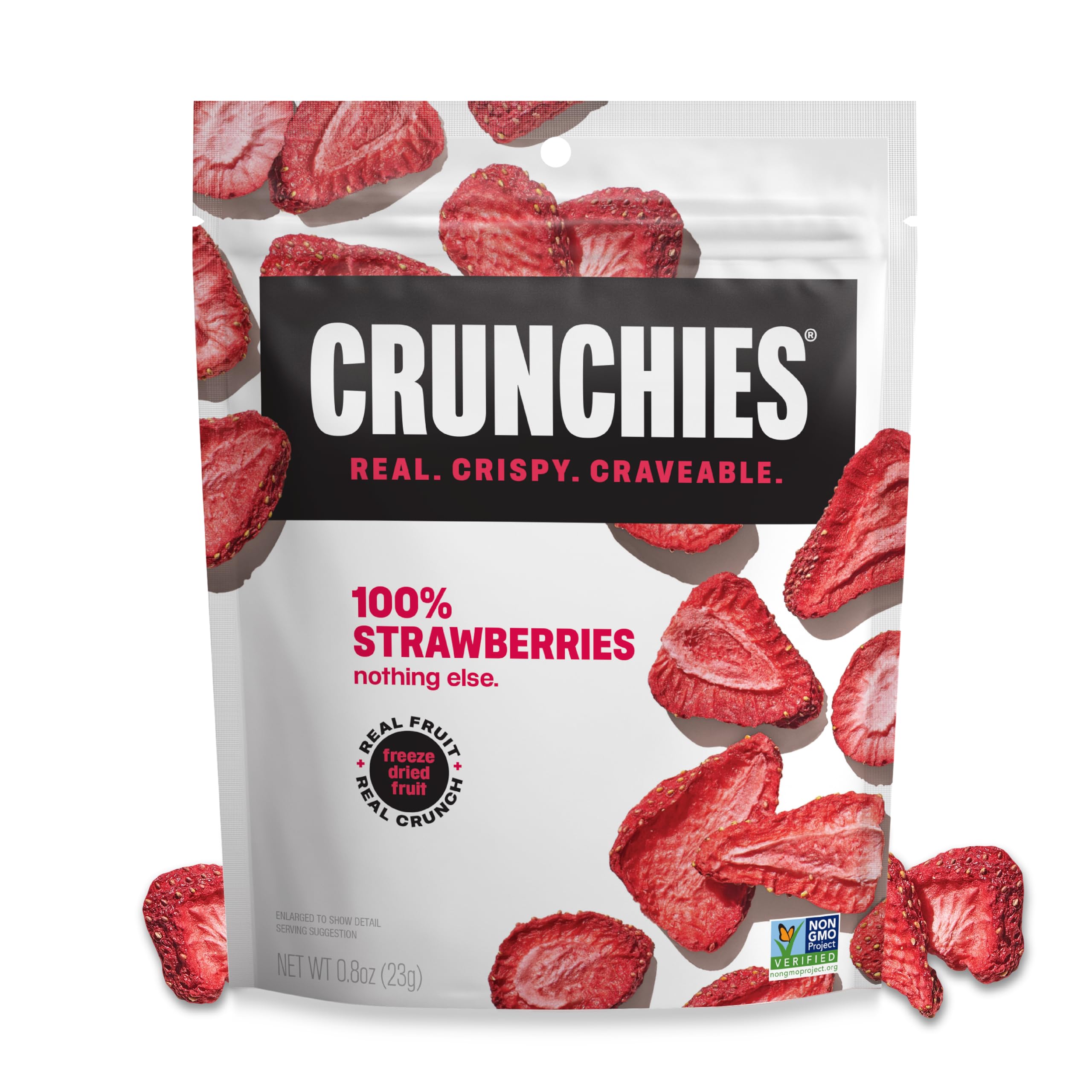 Freeze Dried Fruit Snack Packs All Natural Non GMO Pack of 6