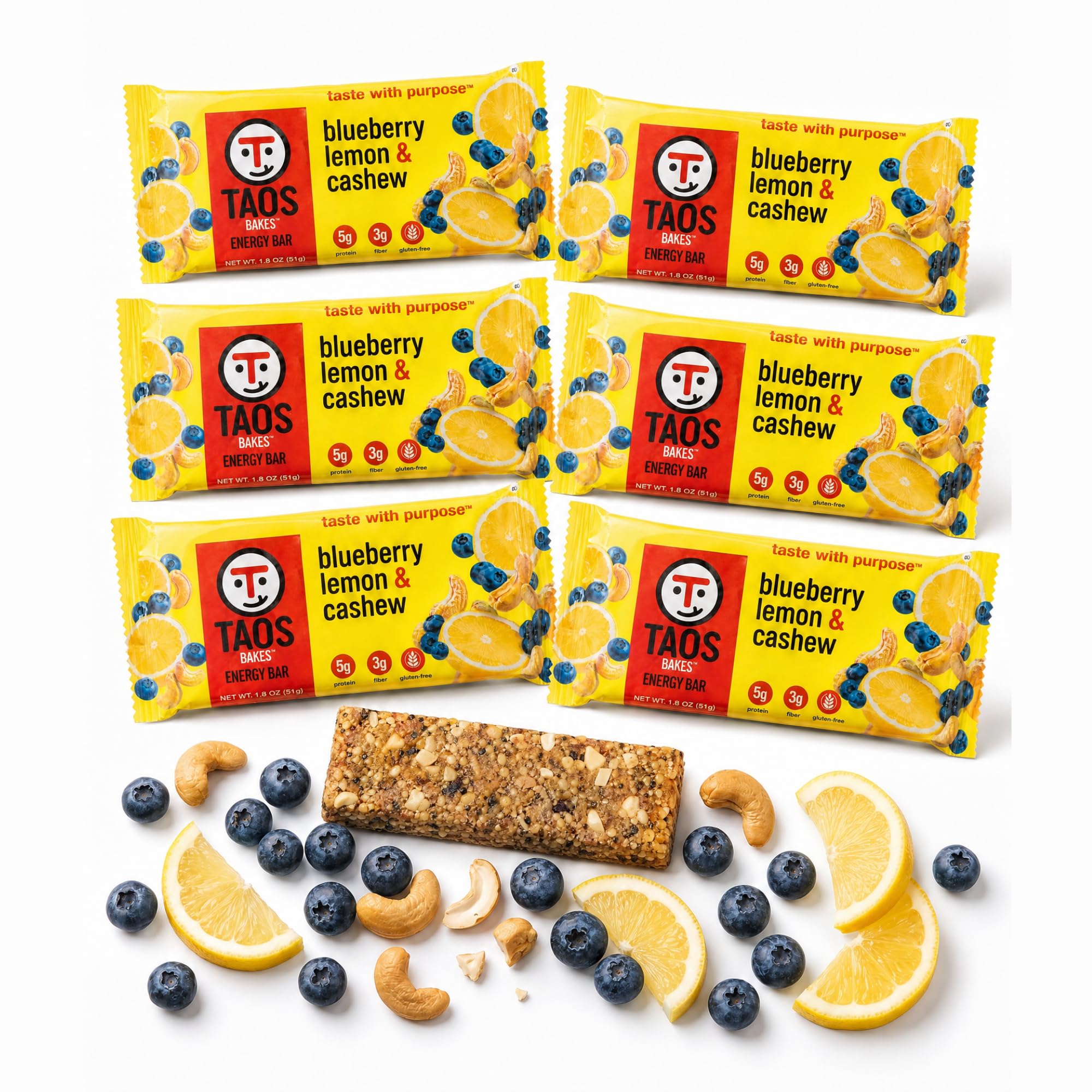 Protein & Fiber Granola Snack Bars Gluten Free Non GMO Trail Mix Bars