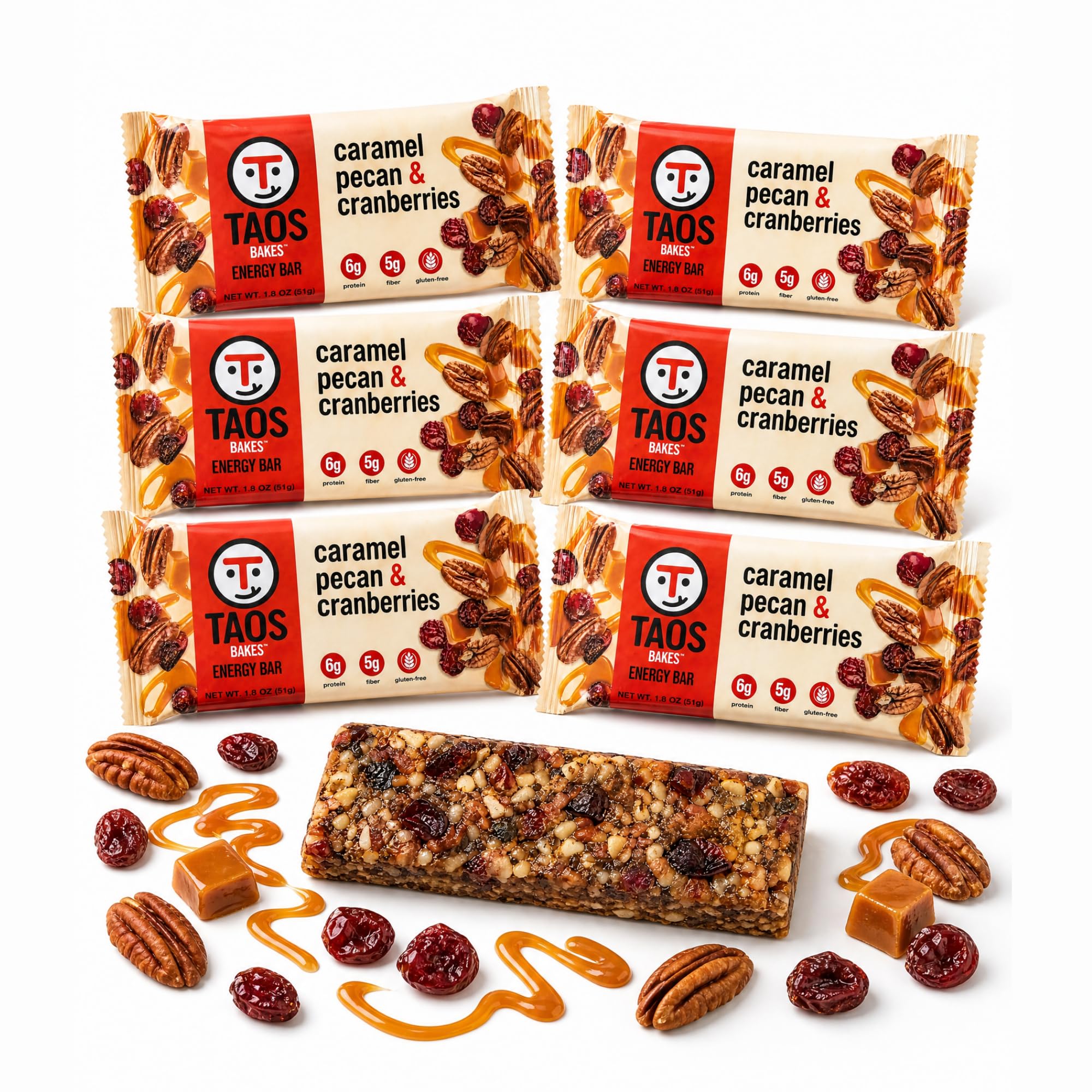 Protein & Fiber Granola Snack Bars Gluten Free Non GMO Trail Mix Bars