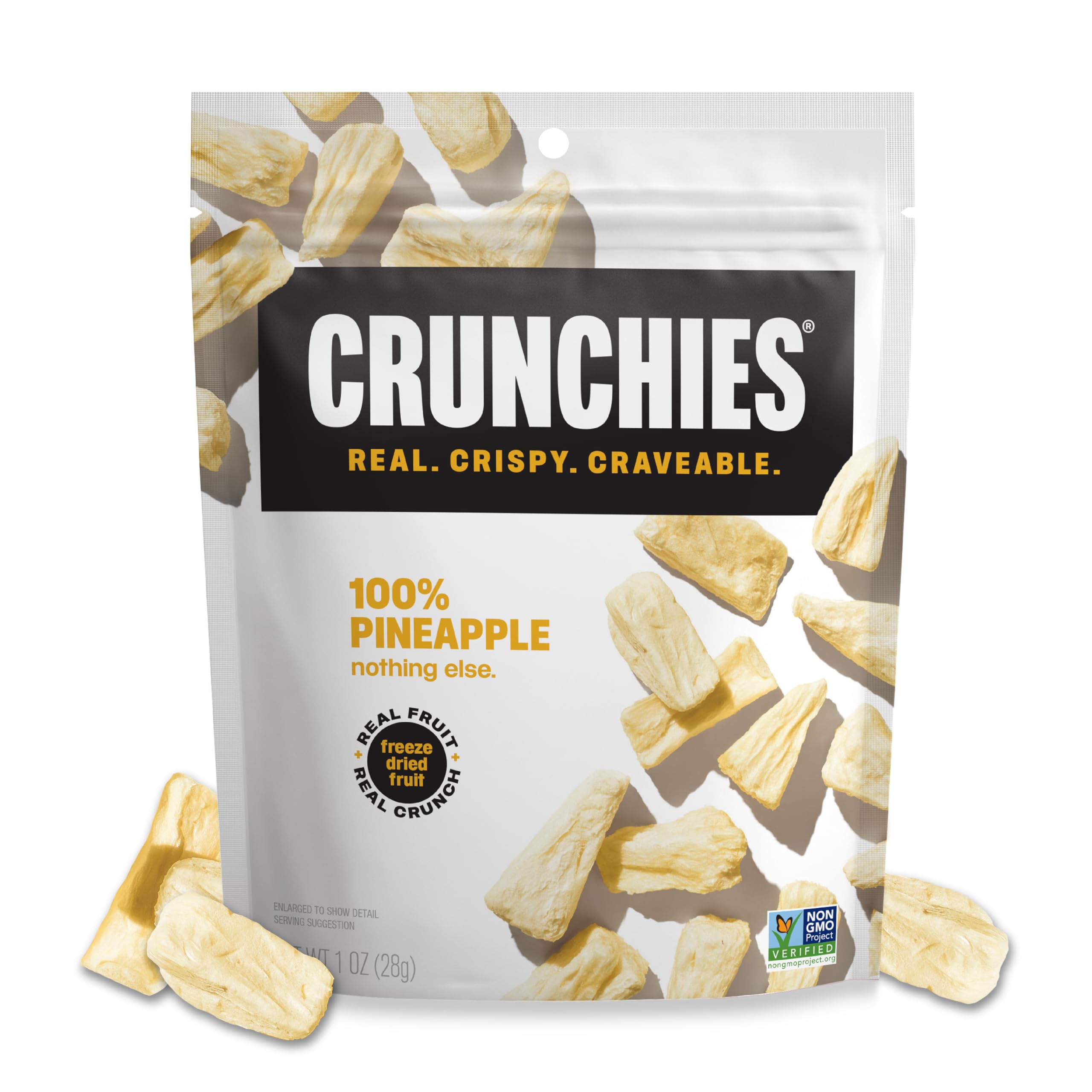 Freeze Dried Fruit Snack Packs All Natural Non GMO Pack of 6