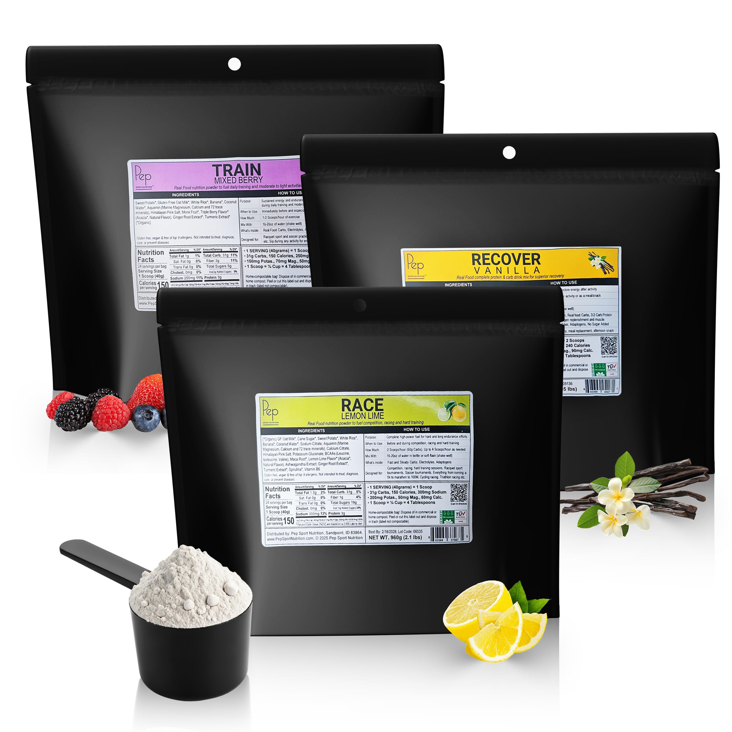 Organic Electrolyte Drink Powder for Running Cycling & Training