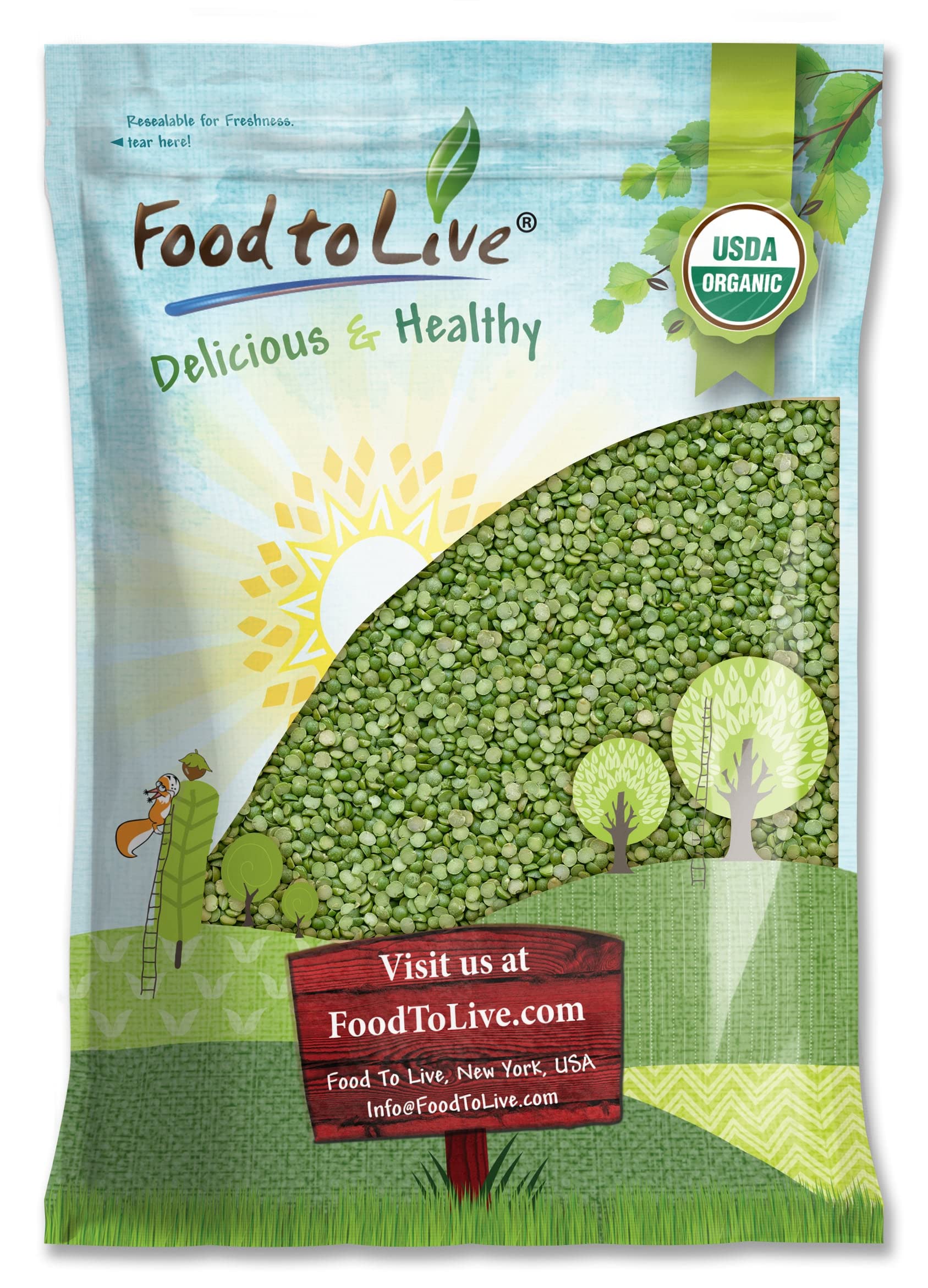 Organic Green Split Peas