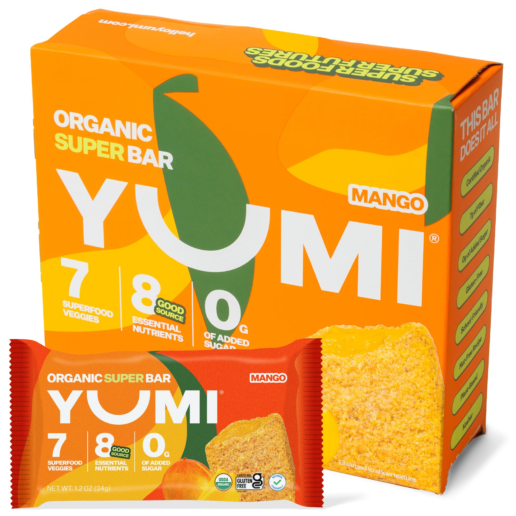 Organic Breakfast Super Bars Gluten Free No Added Sugar Kids Snack Bars