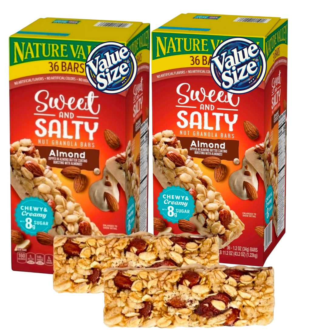 Sweet & Salty Nut Granola Bars Variety Pack 72 Count