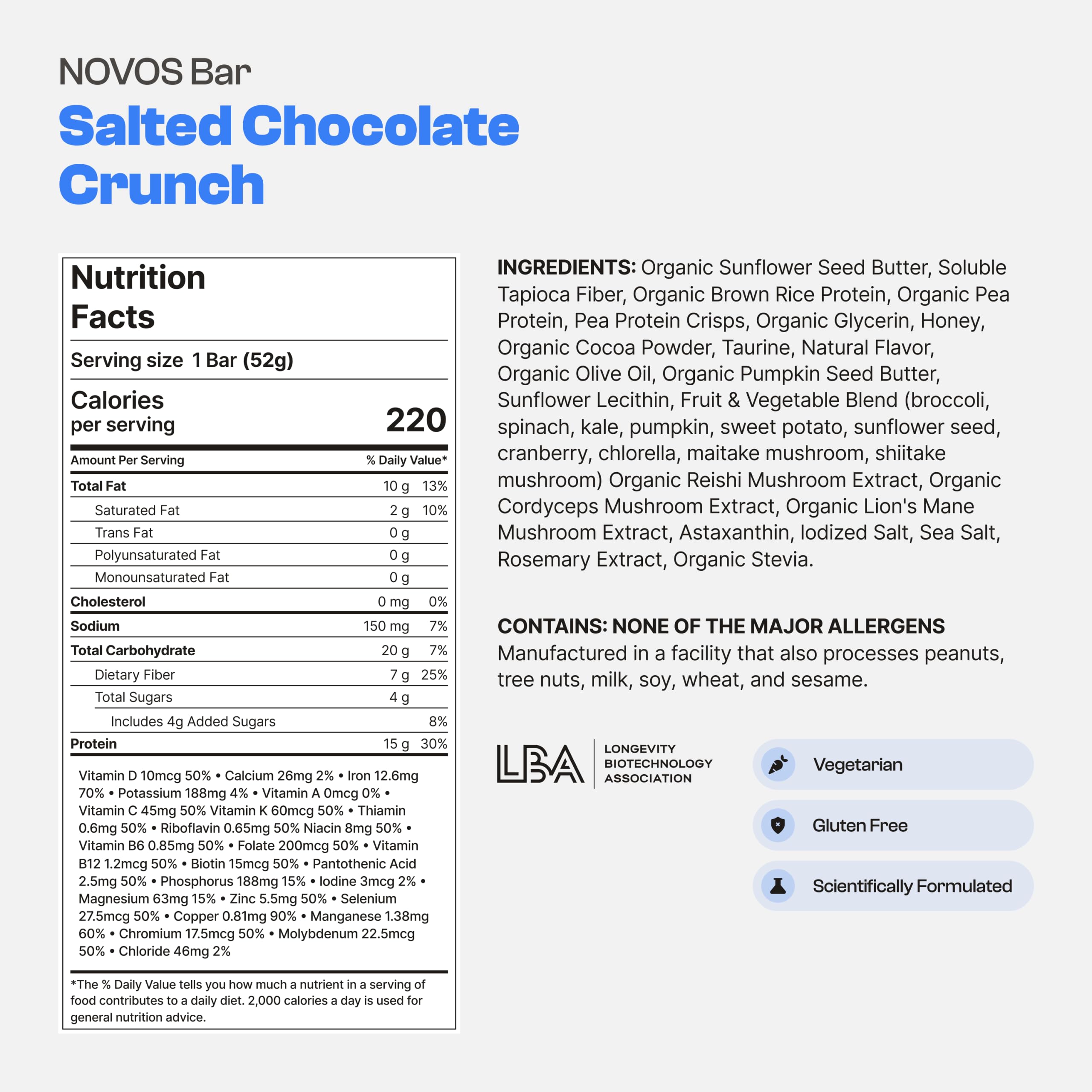 Protein Bar Variety Pack 15g Protein Superfoods Snack Bars