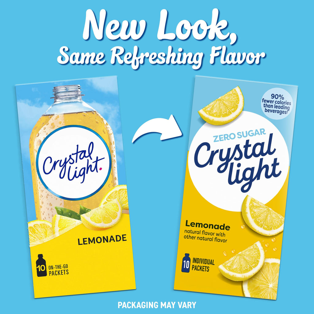 Crystal Light On-the-Go Sugar-Free Drink Mix Flavor Size Variation