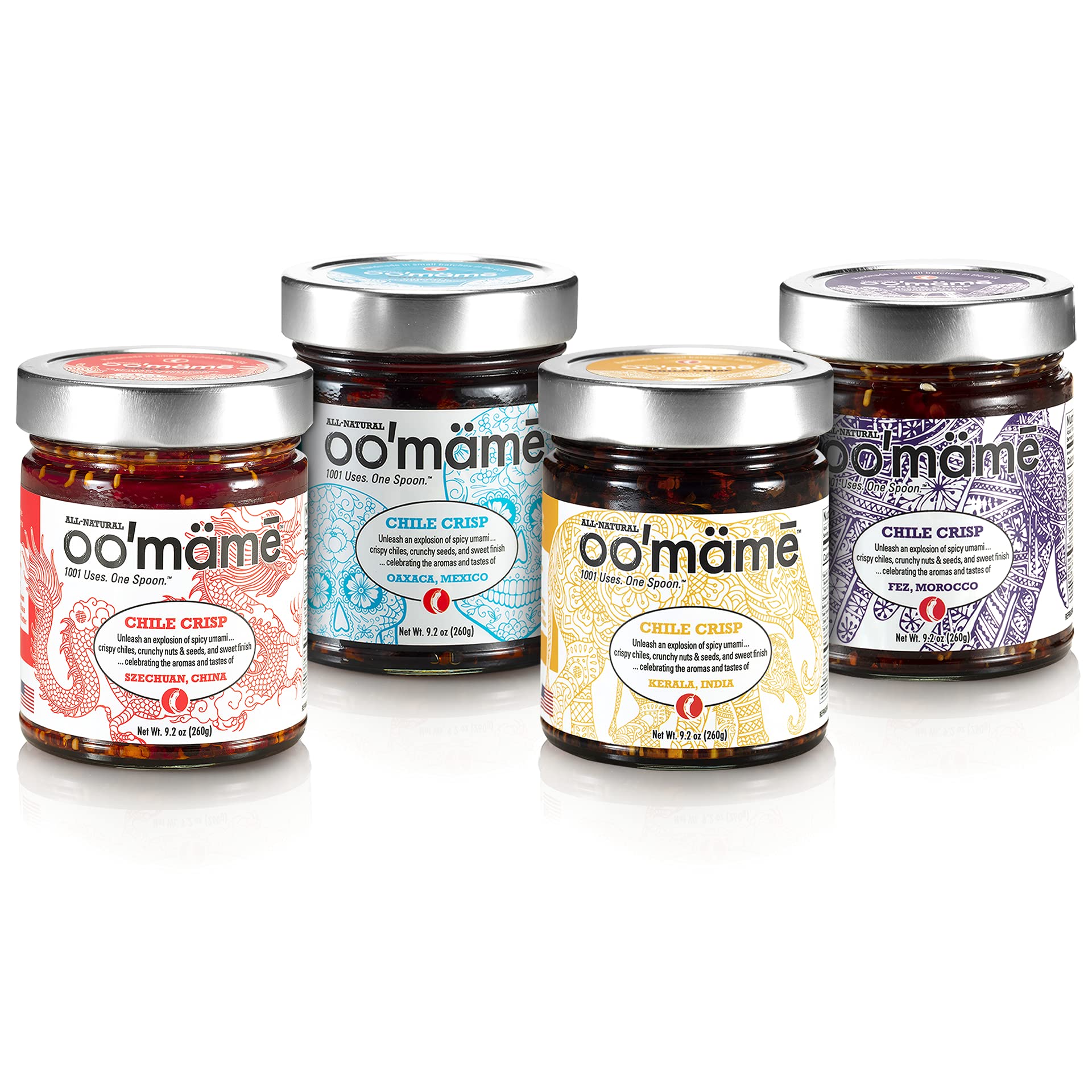 OO'mämē Chile Crisp - Vegan, Gluten-Free, Keto - Made in the USA Condiment