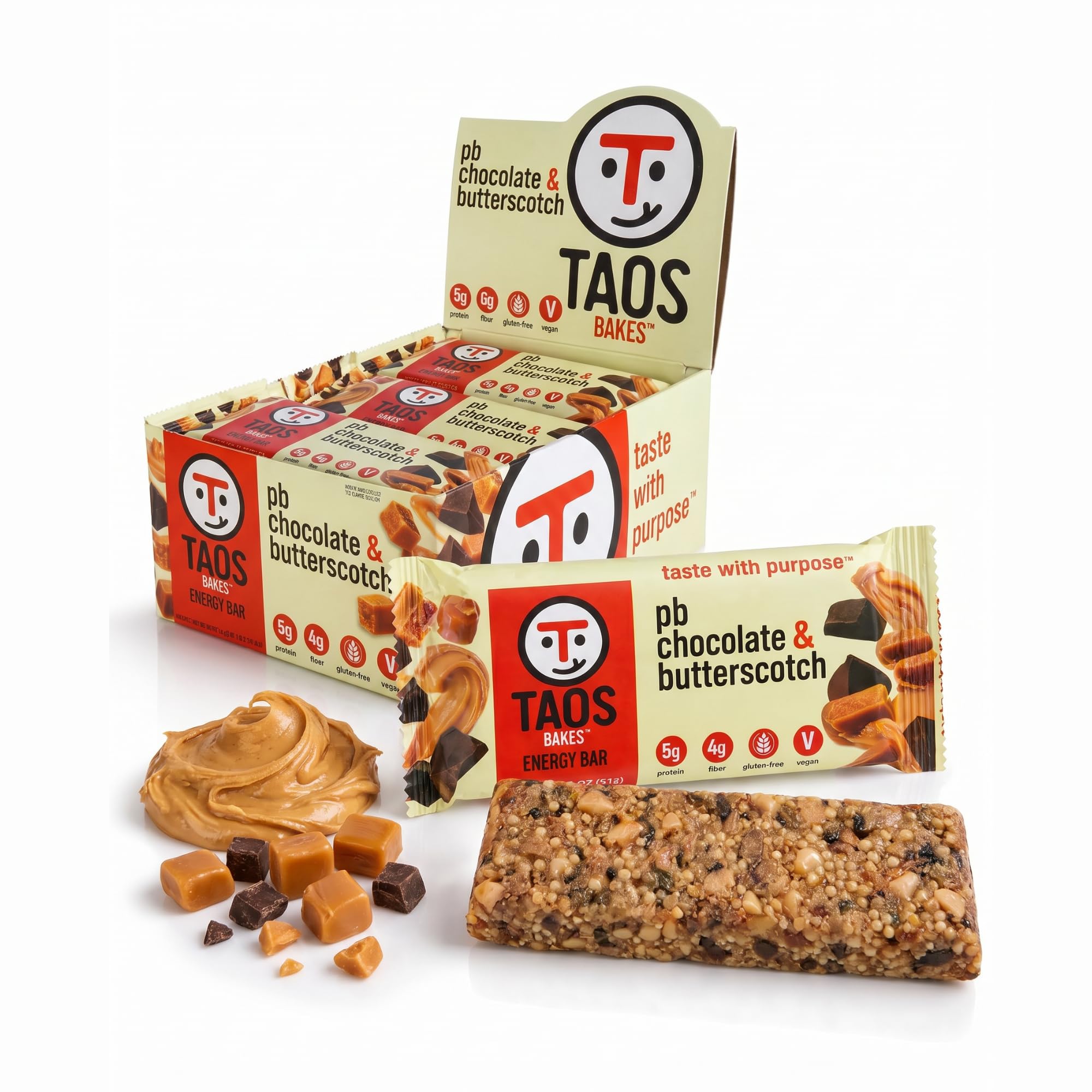 Protein & Fiber Granola Snack Bars Gluten Free Non GMO Trail Mix Bars